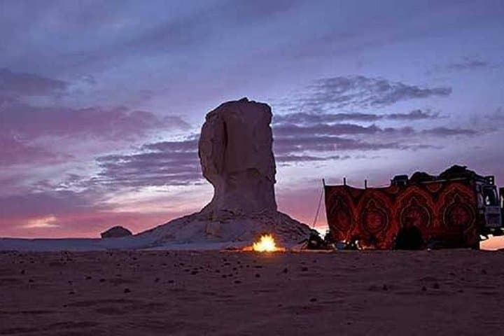 White Desert 2-Day Flight Tour from Hurghada: Bahariya, Black Desert & Desert Camping photo 1