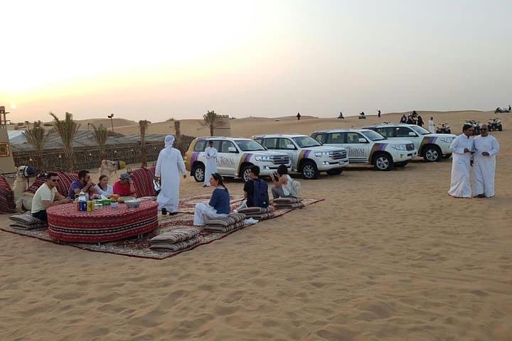 Dubai Evening Desert Safari — VIP Dune Bashing, BBQ Buffet & Live Shows