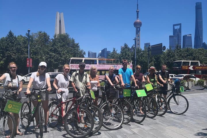 Huangpu River Ferry and Lujiazui Bike Tour with Local Lunch — Shanghai Highlights by Bicycle photo 1