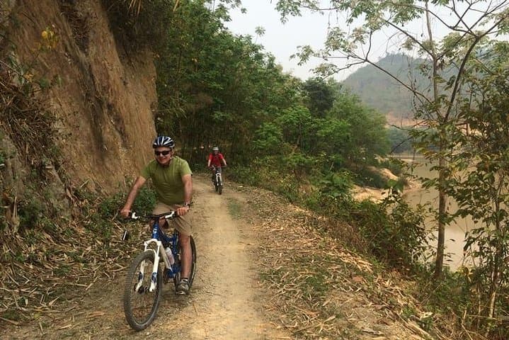 Hoa Binh Electric Mountain Bike Day Tour from Hanoi — 18 km of Karst Trails & Rice-Field Rides