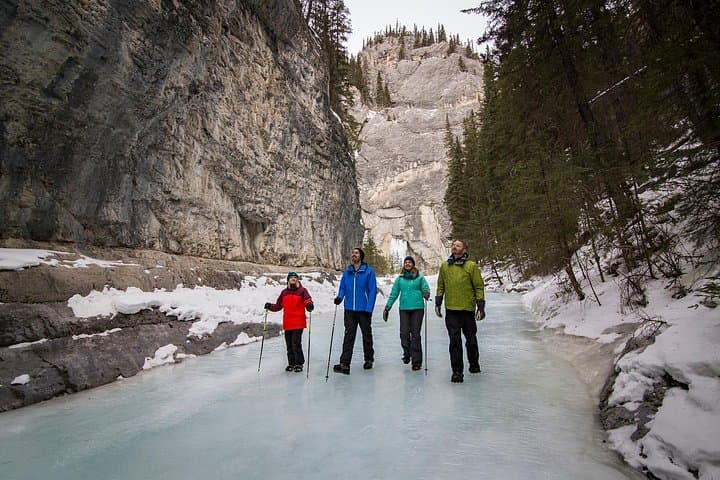 Grotto Canyon Icewalk: Guided Frozen Creek Hike Near Canmore photo 1