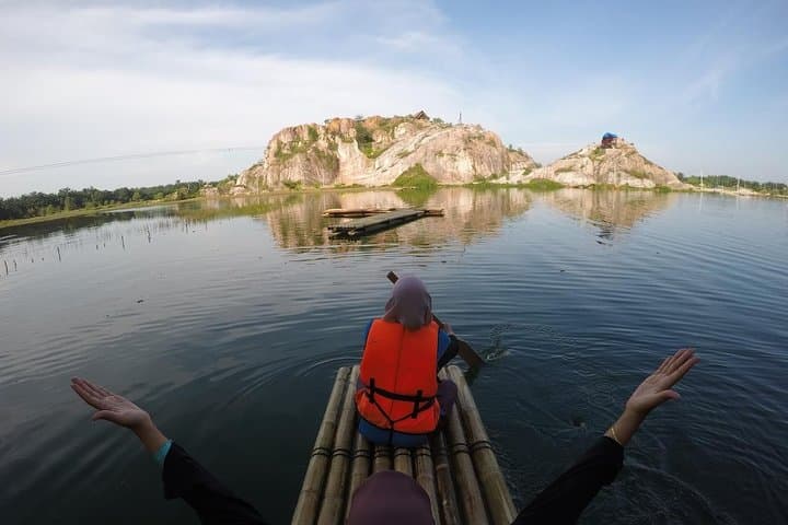 Stay in a Bamboo Hut at Tadom Hill Resort: Lakeside Swings, 5m Diving Platform & Rustic Camping photo 2