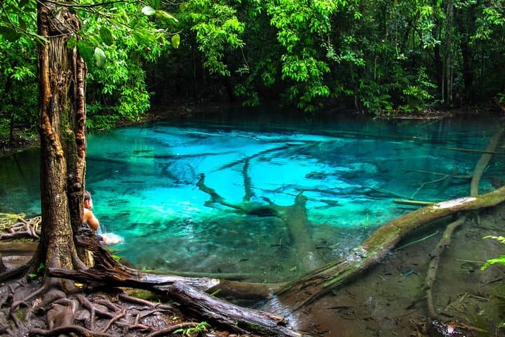 Krabi Full-Day: Emerald Pool, Tiger Cave Temple & Wareerak Hot Spring Spa