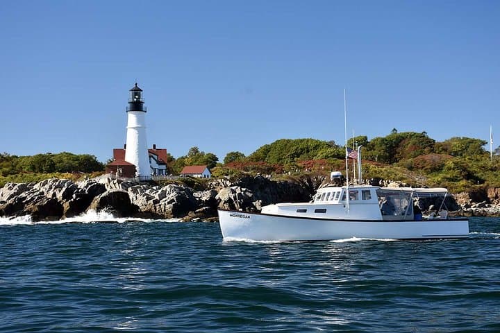 Portland Maine Fall Foliage Private Lobster Boat Cruise
