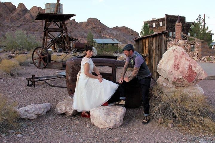 Nelson Ghost Town Wedding — Intimate Desert Ceremony Near Las Vegas