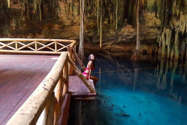 Izamal & Cenotes Private Day Trip from Merida: Cenote Swimming and Convent Tour photo 5