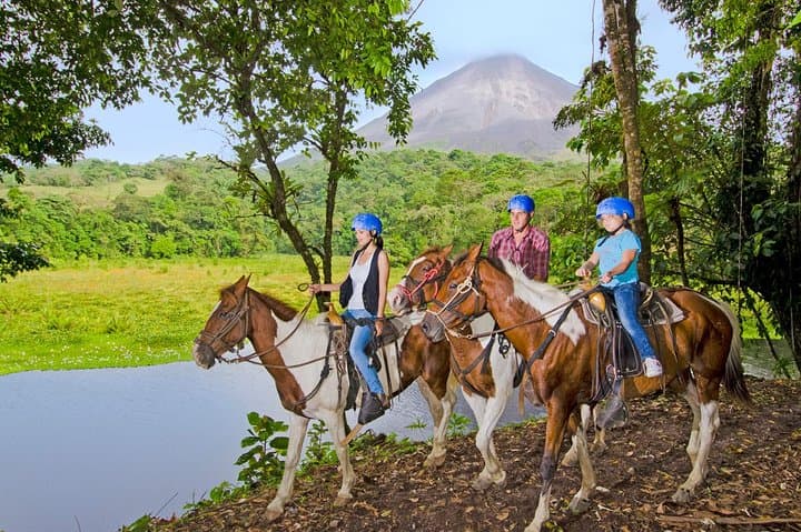 Arenal Volcano Horseback Ride through Lava Trails and Hot Springs