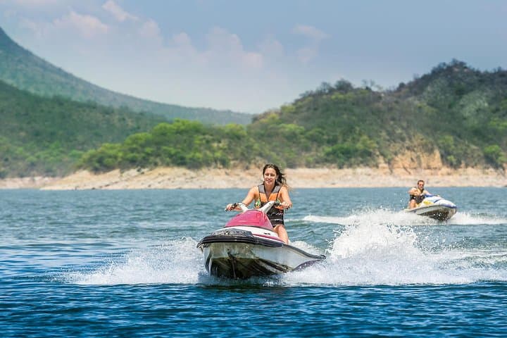 Cabra Corral Dam Adventure: Banana Boat, Jet Ski & Island Stop from Salta