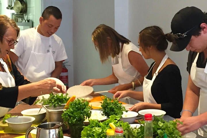 Hanoi Cooking Class & Market Tour — Learn Pho, Bun Cha and Spring Rolls