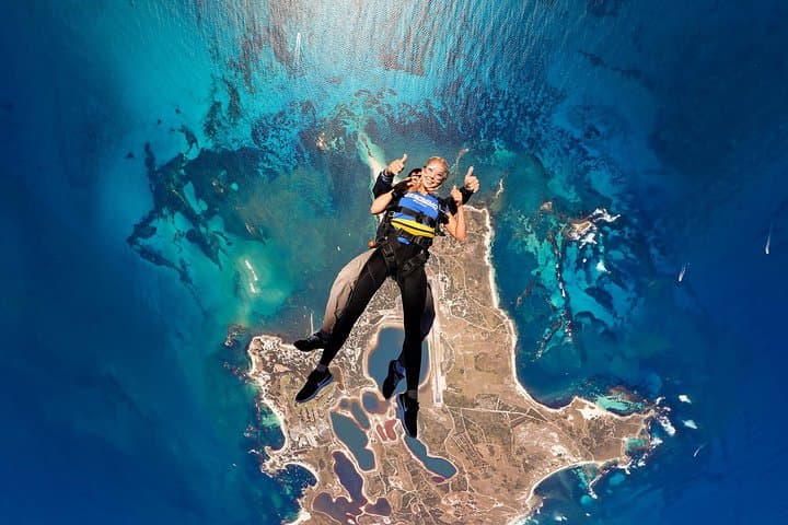 Tandem Skydive Over Rottnest Island: Beach Landing & Coastal Views