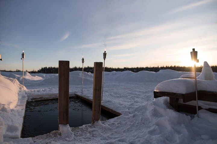 Private Lappish Evening: Wilderness Sauna, Ice Dip & Traditional Salmon Dinner