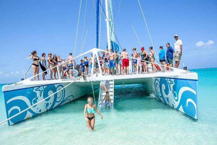 Kitty Katt Catamaran Snorkel Cruise Turks and Caicos — Family Reef & Desert Cay Adventure