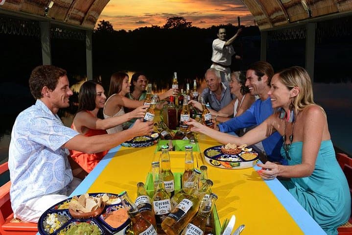 Xoximilco Cancun Boat Fiesta: Trajinera Dinner, Tequila Bar & Live Music