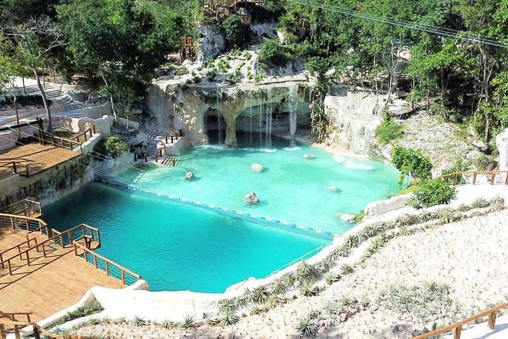 Scape Park Cap Cana: Full-Day Blue Hole, Zip Lines & Cave Expedition