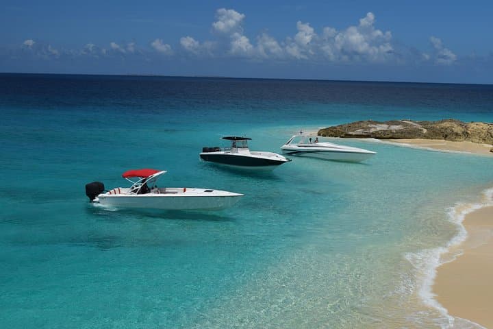 Private Speedboat Charter from St Maarten to Anguilla: Snorkel, Beaches & Island Sights photo 1