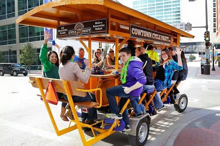 Murals & Mimosas: Fort Worth Cowtown Cycle Party BYOB Tour
