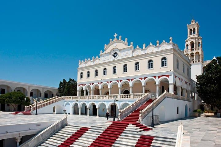 Full-Day Tinos Island Boat Trip from Mykonos — Evangelistria, Volax & Kechrovouni