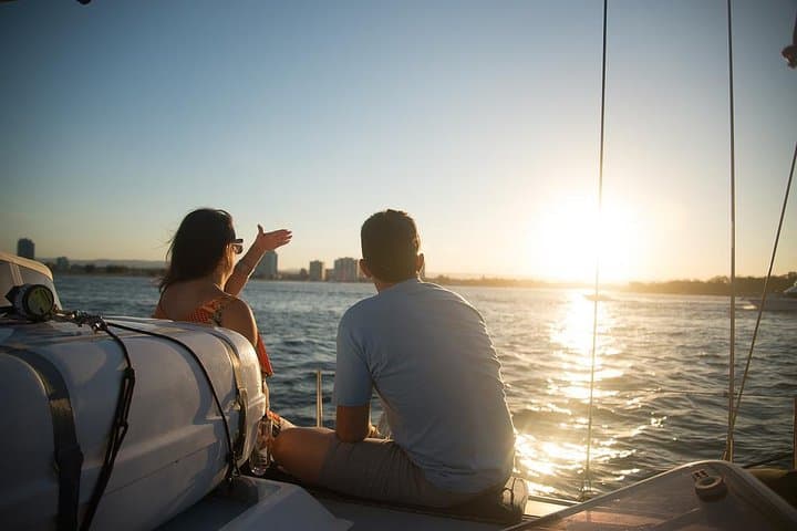 Gold Coast Broadwater Sunset Sail with Sparkling Wine & Nibbles