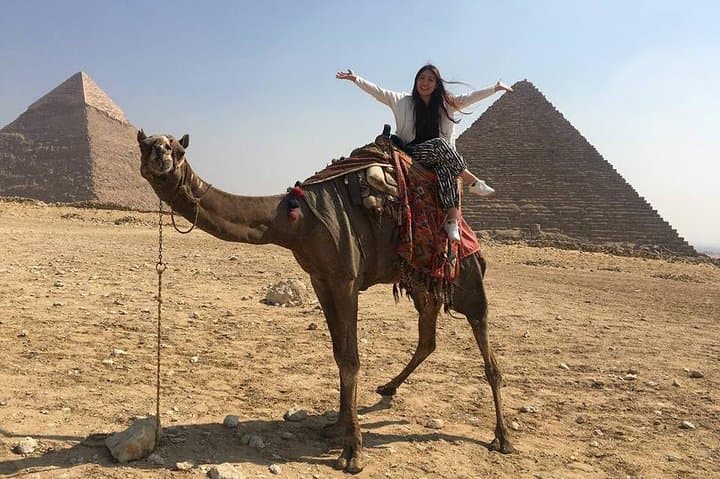 Sunrise & Sunset Camel Ride at Giza Pyramids: Desert Trek Outside the Tourist Zone photo 5