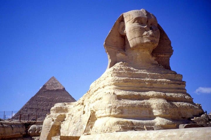Giza Pyramids & Egyptian Museum Day Tour — Camel Ride and Lunch Included