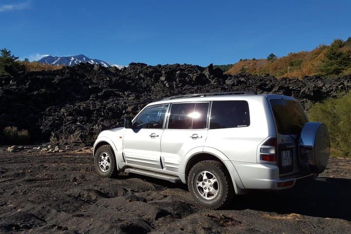 Full-Day Etna and Alcantara Gorges Land Rover Adventure from Taormina