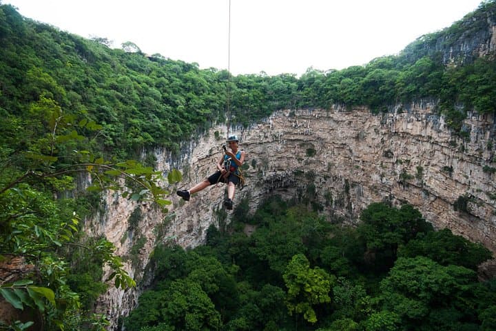 Rappel and Zip Line at Sima de las Cotorras & Aguacero Waterfall — Chiapas Day Adventure photo 1