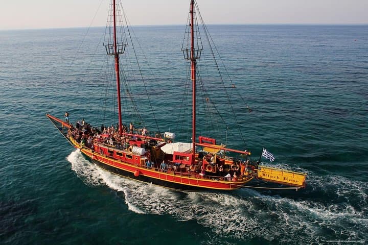 Black Rose Pirate Cruise: Hersonissos to Malia Day Sail & Snorkel