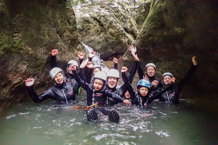 Family Canyoning Near Lake Bled — Safe Alpine Canyon Adventure for Kids