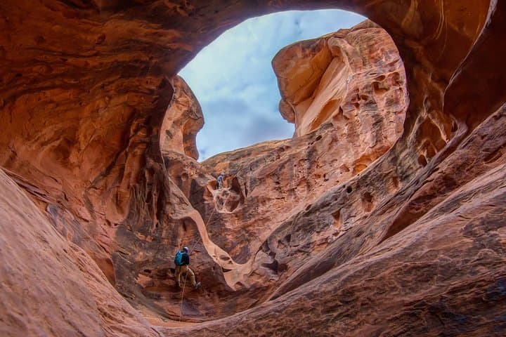 North Wash Canyoneering Adventure — Full-Day Guided Red Rock Rappelling Near Moab