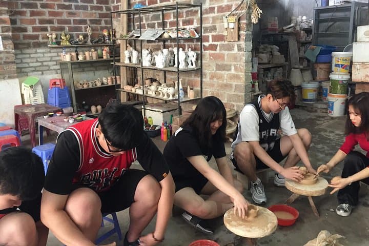 Motorbike to Bat Trang Pottery Village: Hands-On Ceramic Workshop from Hanoi photo 4