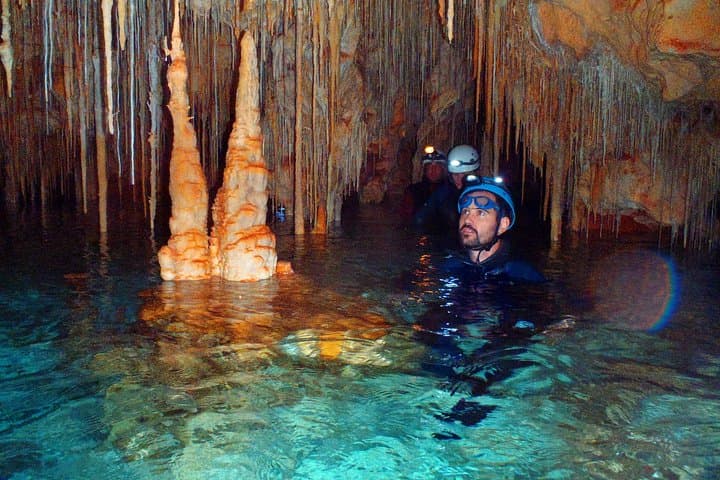 Cala Romantica Water Cave Adventure: Sea Caving, Optional 25m Abseil and Coastal Hike in Mallorca photo 2