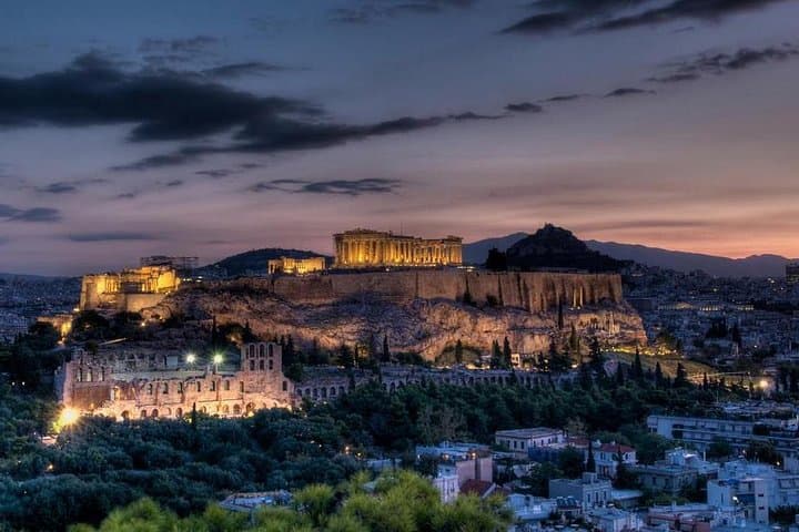Athens After Dark: Electric Bike Tour Through the Illuminated Acropolis