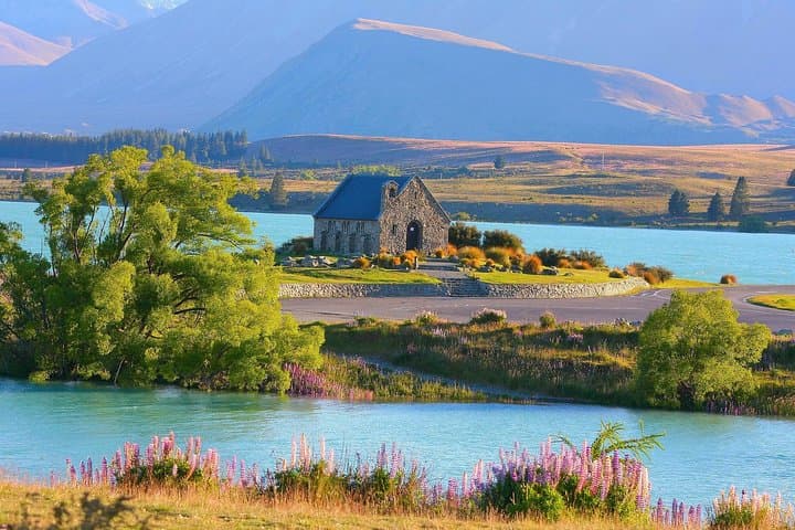 Lake Tekapo & Lake Pukaki Day Tour — Mt Cook Views, Tekapo Springs & Salmon Farm photo 1