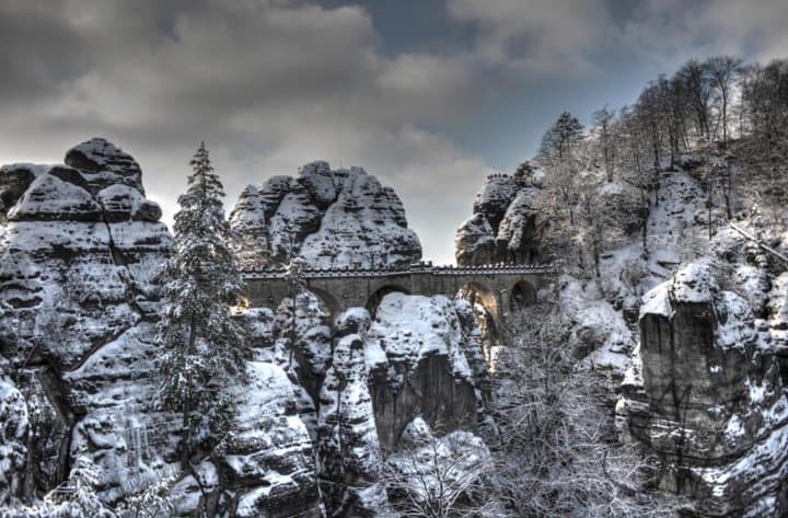 Cross-Border Winter Walk: Bastei Bridge & Pravčická Gate Day Tour from Prague photo 2