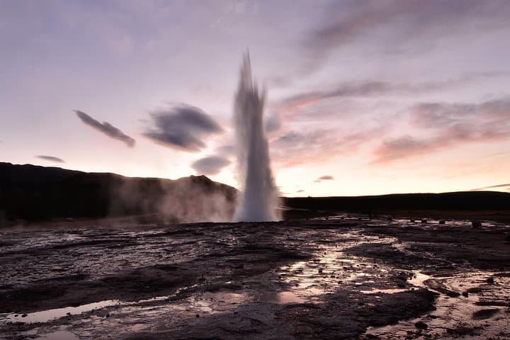 Midnight Sun Golden Circle Tour from Reykjavik — Gullfoss, Geysir & Thingvellir by Minibus