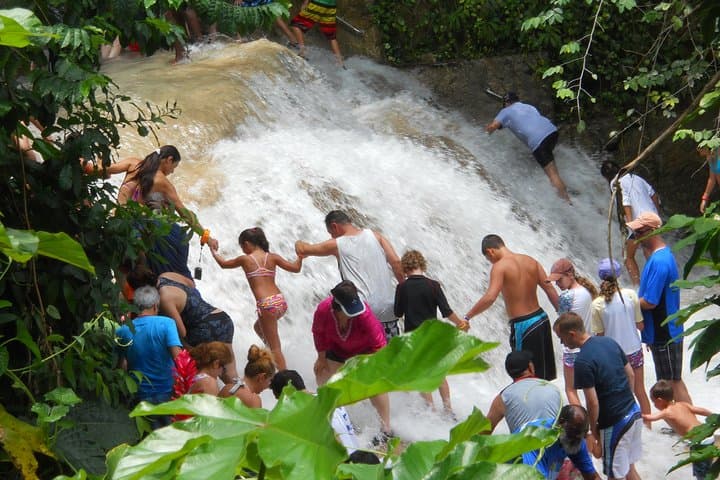 Blue Hole & Dunn's River Falls: Full-Day Waterfall Adventure from Montego Bay