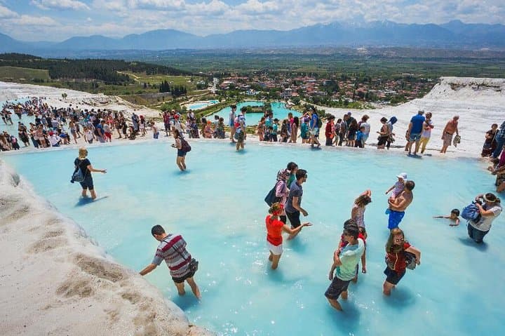 Pamukkale Full-Day Tour from Kusadasi: Hierapolis, Travertines & Thermal Pools