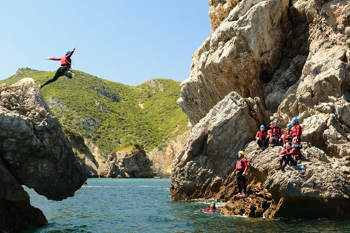 Coasteering the Cliffs of Arrábida: Sea Jumps, Rappels & Coastal Scramble
