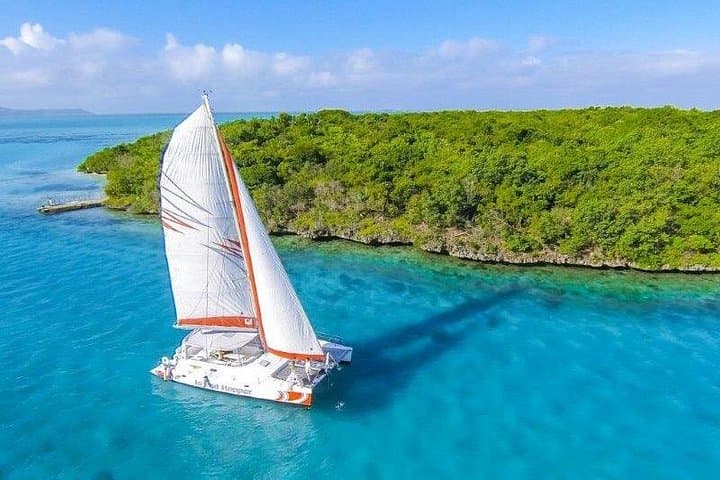Full-Day Catamaran Charter to Île aux Cerfs — Private Cruise from Mahebourg photo 1