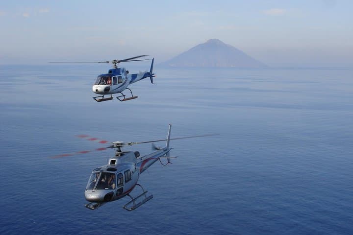 Private Helicopter Flight Over Mount Etna and Taormina