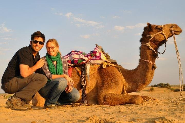 Sunset Camel Safari at Sam Sand Dunes — Jaisalmer Day Tour with Marwari Dinner photo 2