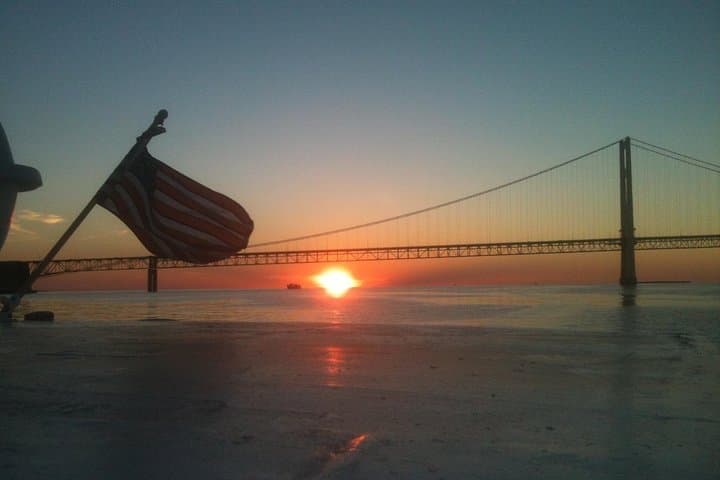 Mackinaw City Sunset Cruise: Mackinac Bridge & Island Views at Dusk photo 1