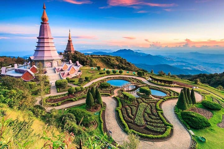 Doi Inthanon Full-Day Nature Tour from Chiang Mai: Waterfalls, Pagodas & Birding photo 1