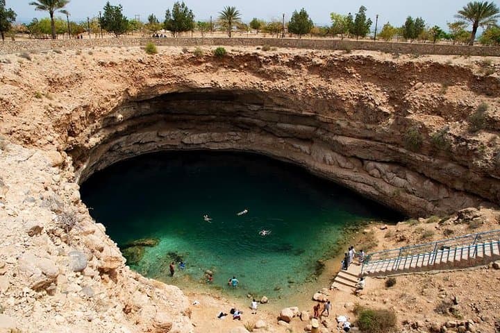 Wadi Shab & Bimah Sinkhole Day Trip from Muscat: Swim, Hike & Coastal Views