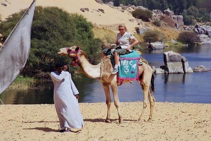 Aswan Camel Safari and Nile Boat: 4-Hour Private Desert Adventure