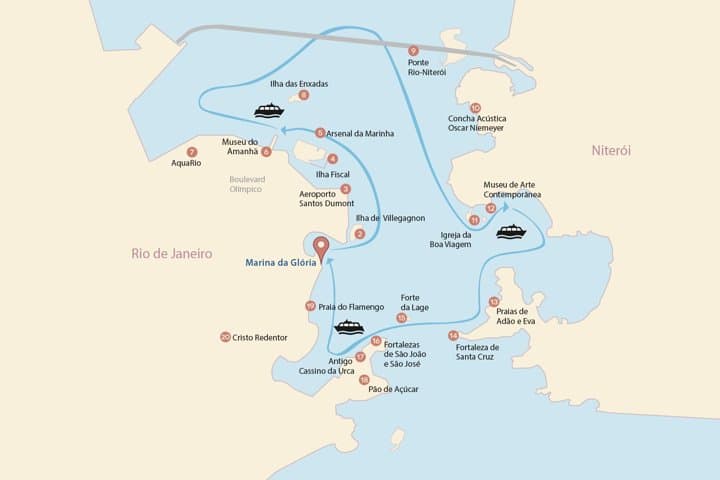 Guanabara Bay Catamaran Tour: Panoramic Boat Cruise from Rio with Hotel Transfer