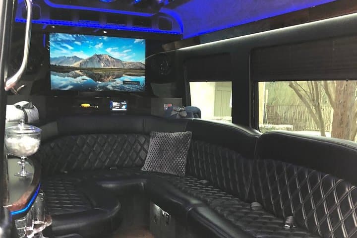 Austin Airport Party Bus: Private Mercedes Sprinter Limo Transfer