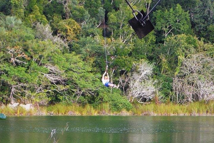 Punta Laguna Jungle Adventure: Private Kayak, Zipline & Spider Monkey Tour