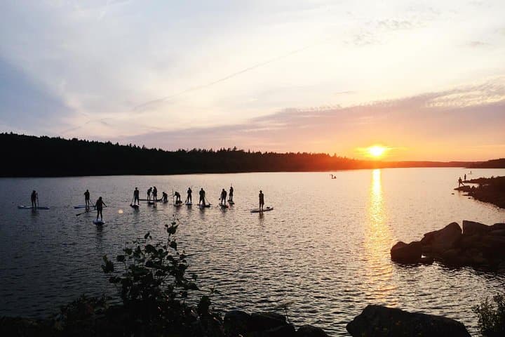 Stand-Up Paddle Boarding on Long Lake: SUP Rentals Near Halifax