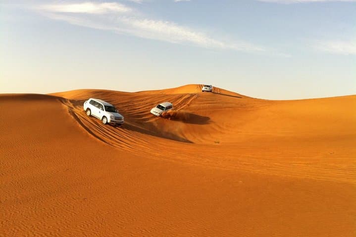 Morning Dubai Desert Safari: Private Dune Bashing and Sandboarding Experience